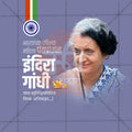 Professional Indira Gandhi Smrutidin Template Design in Marathi, Hindi, and English - High-Quality Editable PSD  by Me Chitrakar
