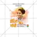 Elegant Indira Gandhi Smrutidin Flyer Design in Marathi, Hindi, and English - High-Quality PSD  by Me Chitrakar