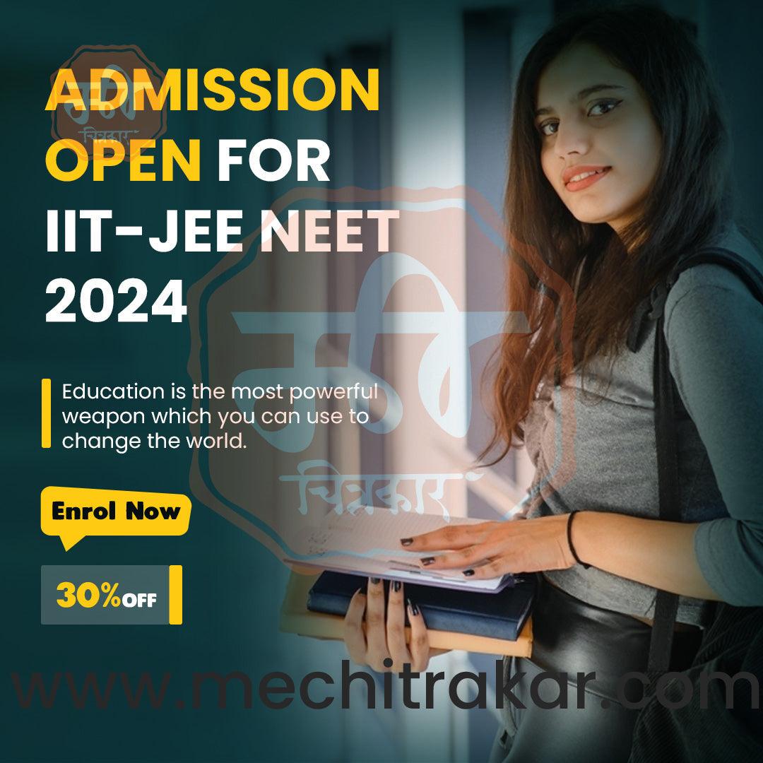 JEE classes Design | Social Media Design Templates in Marathi | Editable PSD for Designers | By Me Chitrakar | 1