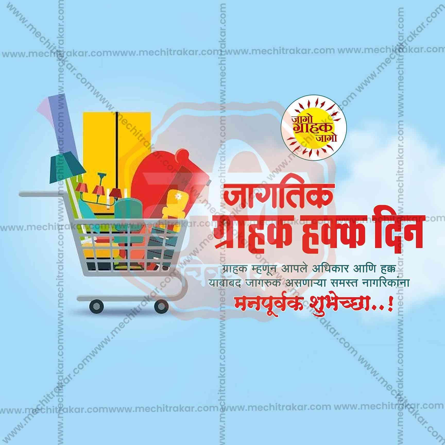 World Consumer Rights Day Social Media Template | Marathi PSD | Me Chitrakar 0325-5