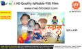 Kids Birthday Wish Banner Marathi | Premium Editable PSD File - Mechitrakar | KBWFB0425-1