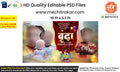 Kids Birthday Wish Banner Marathi | Premium Editable PSD File - Mechitrakar | KBWFB0425-9