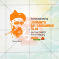Professional Lokmanya Tilak Punyatithi PSD template