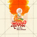 High-Quality Maharshi walmiki jayanti Festival Social Media Post in Marathi, Hindi, and English - PSD by Me Chitrakar