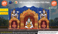 Mahashivratri Themed Backdrop Arch Kaman Design – High-Quality Editable PSD File | Me Chitrakar