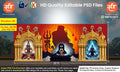 Mahashivratri Themed Backdrop Arch Kaman Design – High-Quality Editable PSD File | Me Chitrakar | PMD/BD0225/9
