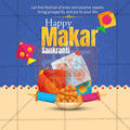 Elegant Makar Sankranti Flyer Design in Marathi, Hindi, and English - High-Quality PSD and JPG by Me Chitrakar