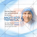 Elegant Mother Teresa Punyatithi Flyer Design in Marathi, Hindi, and English - High-Quality PSD  by Me Chitrakar