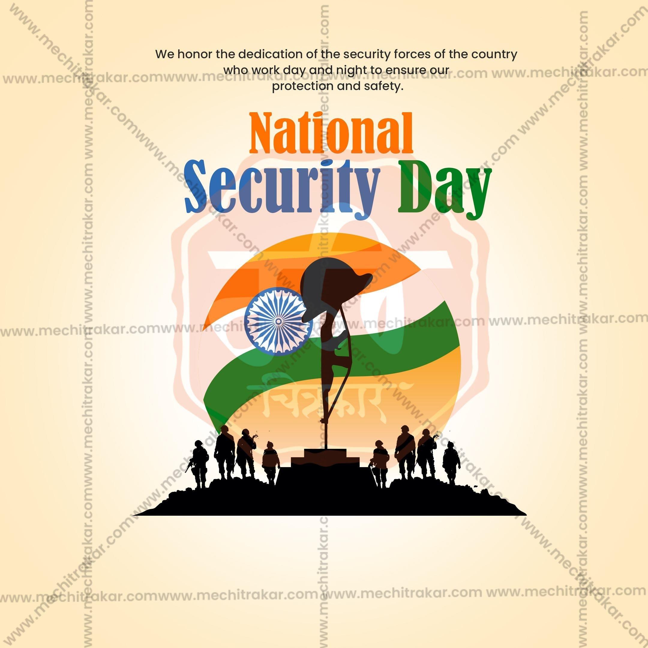 National Security Day Social Media Template | English PSD | Me Chitrakar 0325-10