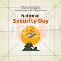 National Security Day Social Media Template | English PSD | Me Chitrakar 0325-1