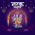 Professional Naraka Chaturdashi Template Design for Social Media in Marathi, Hindi, and English - PSD  by Me Chitrakar