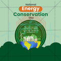 Professional National Energy Conservation Day  Template Design for Social Media in Marathi, Hindi, and English - PSD and JPG by Me Chitrakar