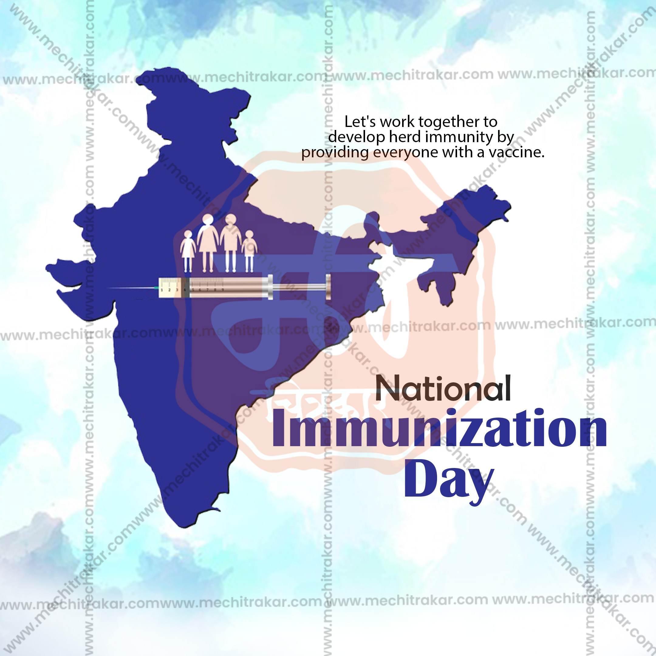 National Immunization Day Social Media Template | English PSD | Me Chitrakar 0325-2