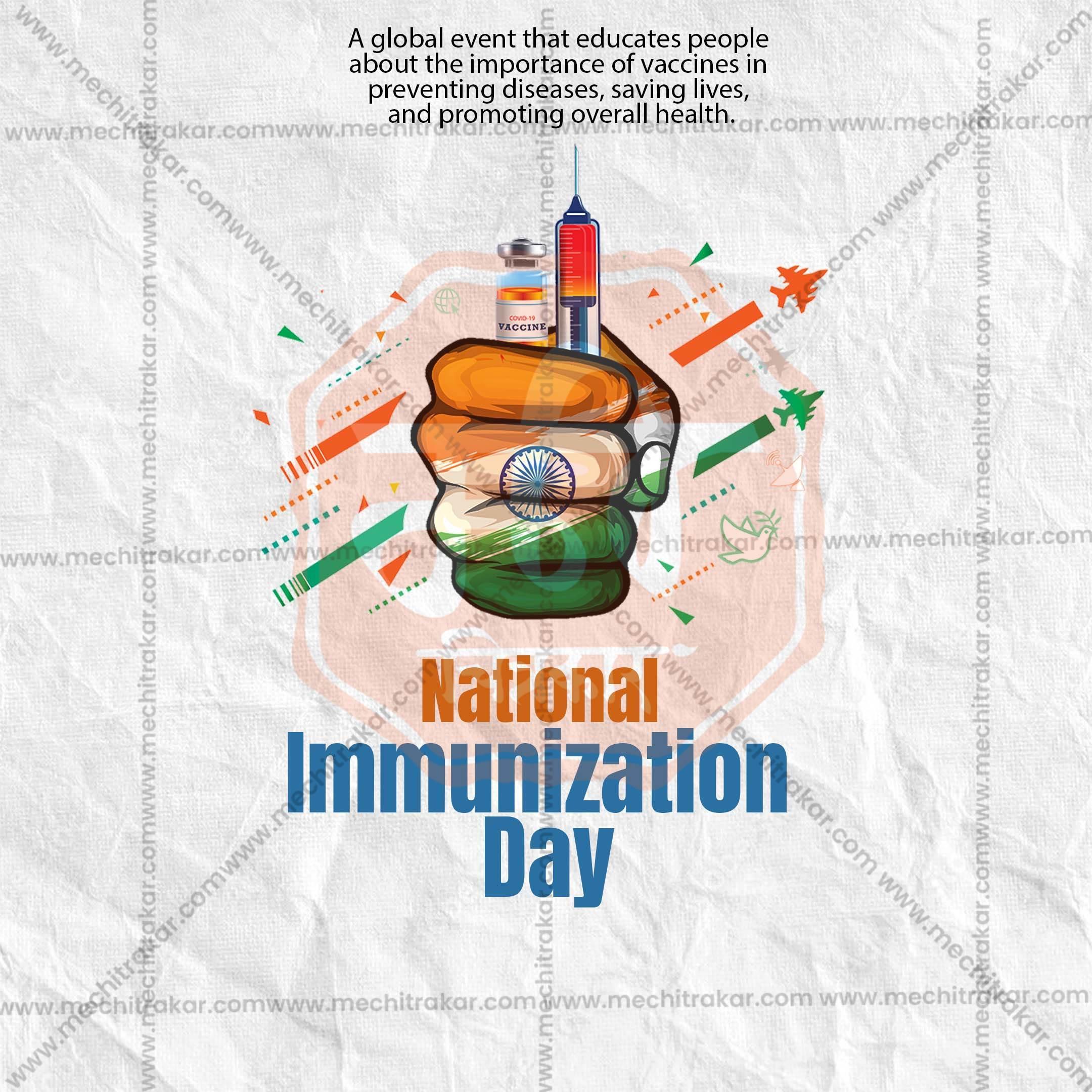 National Immunization Day Social Media Template | English PSD | Me Chitrakar 0325-3
