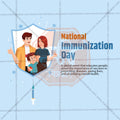 National Immunization Day Social Media Template | English PSD | Me Chitrakar 0325-4