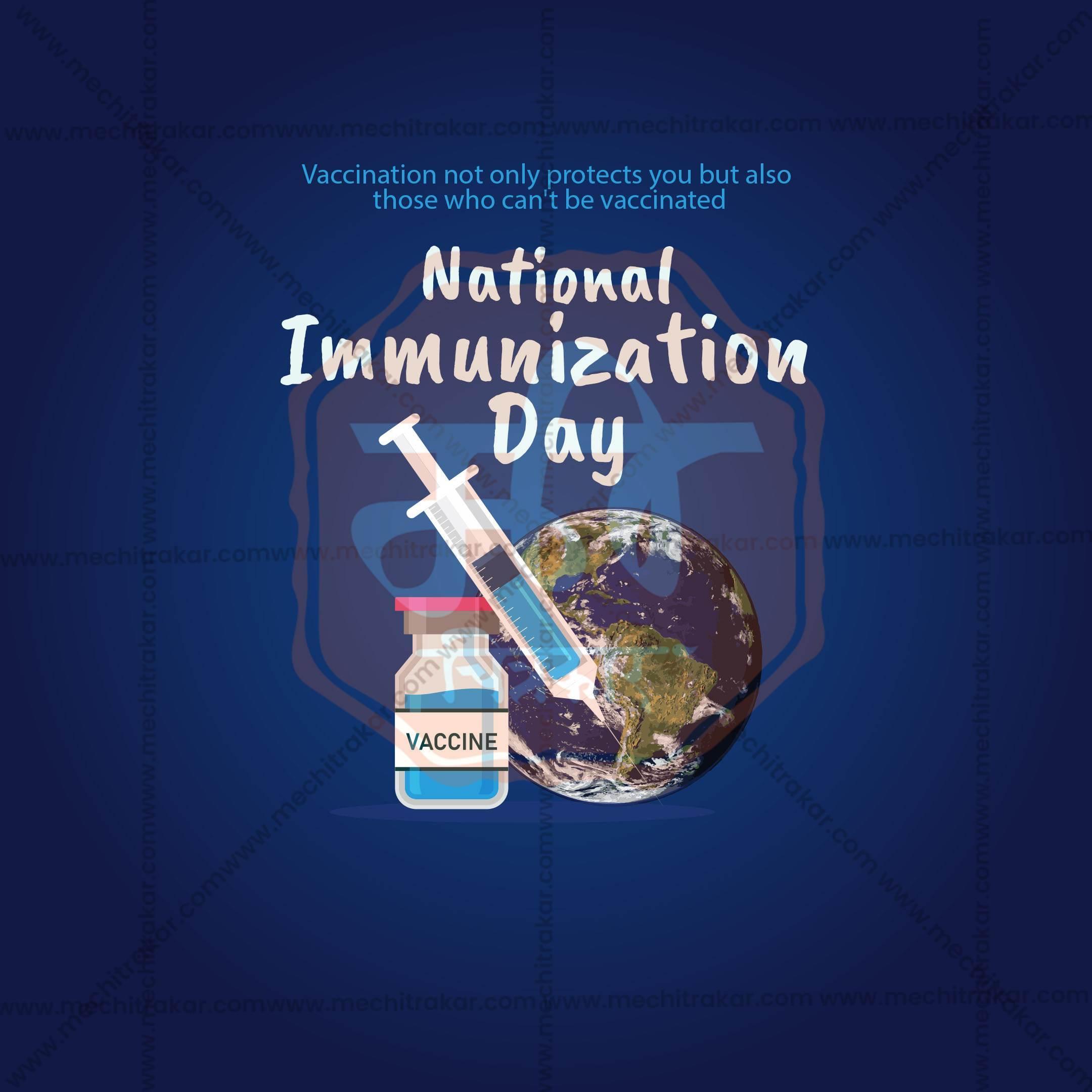 National Immunization Day Social Media Template | English PSD | Me Chitrakar 0325-5