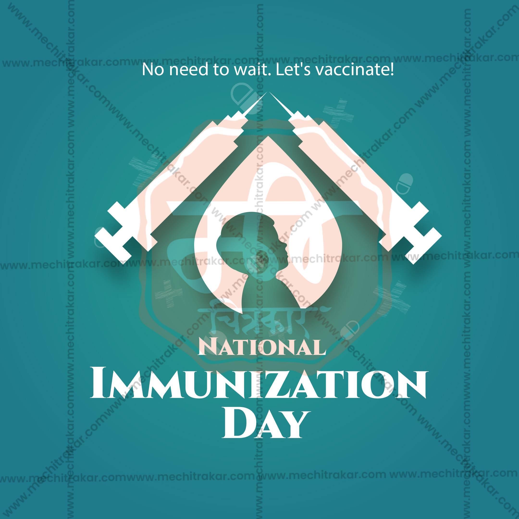 National Immunization Day Social Media Template | English PSD | Me Chitrakar 0325-8