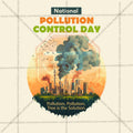 Premium National Pollution Control Day editable Invitation in Marathi, Hindi, and English - Editable PSD and JPG by Me Chitrakar