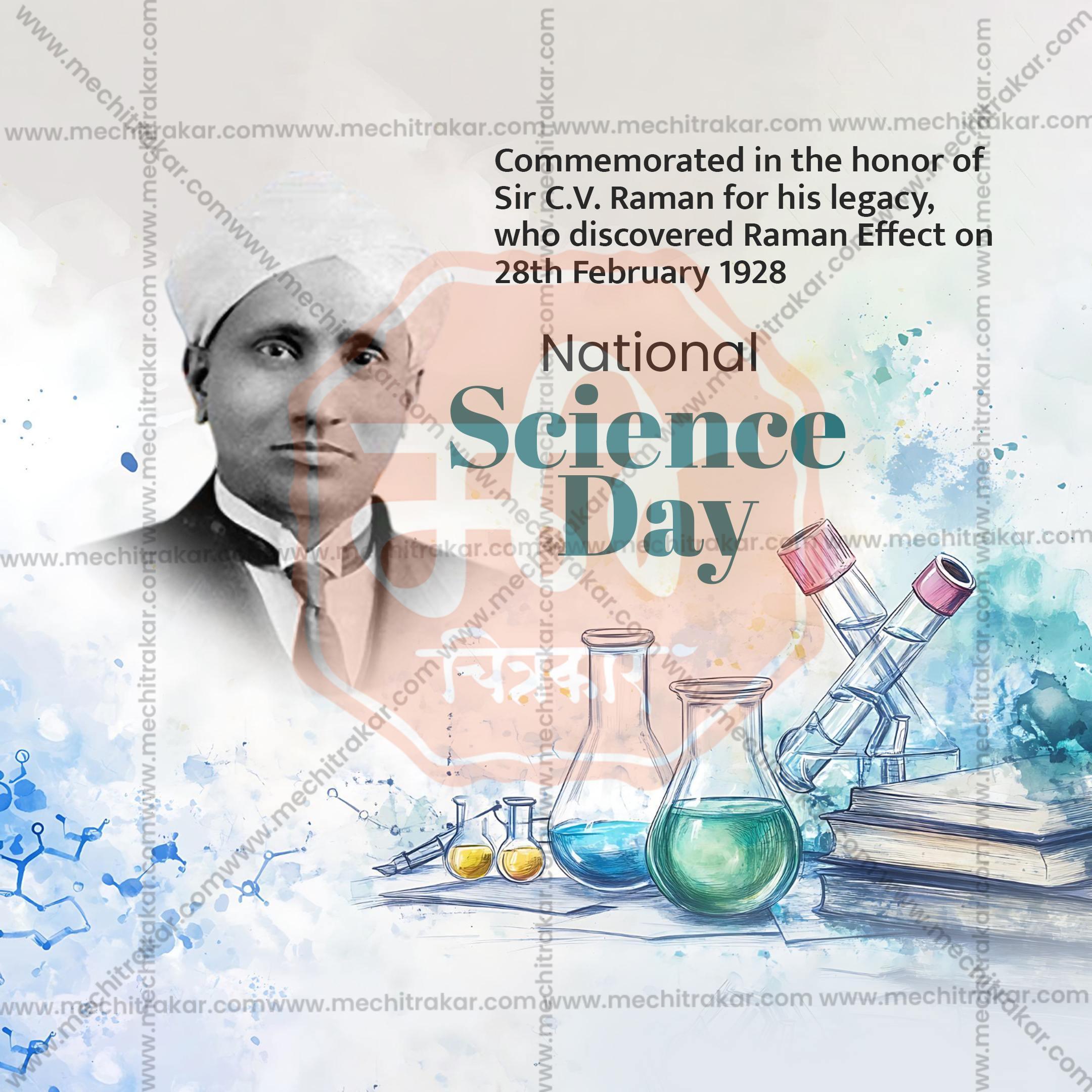 National Science Day Social Media Template | English PSD | Me Chitrakar 0225-8