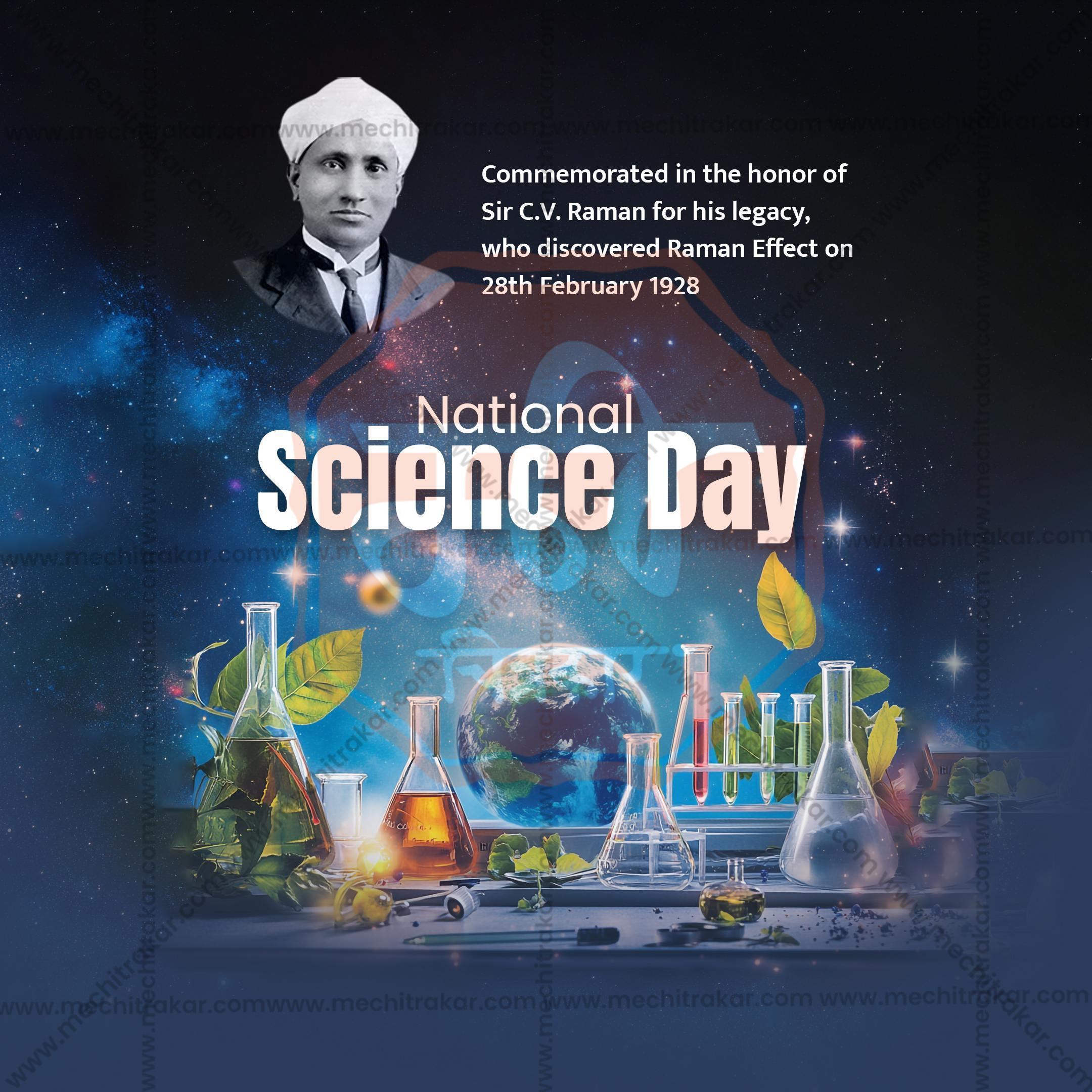 National Science Day Social Media Template | English PSD | Me Chitrakar 0225-1