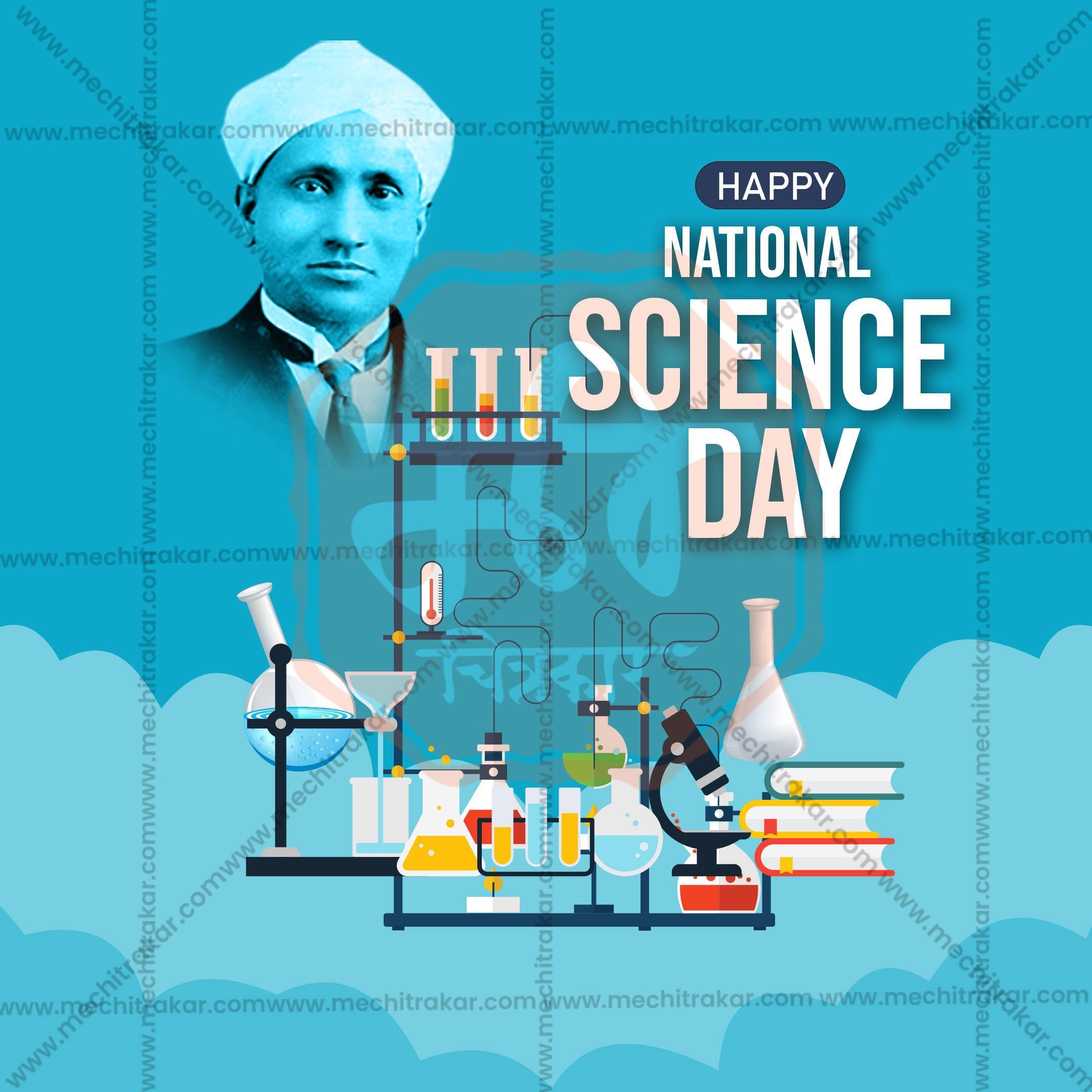 National Science Day Social Media Template | English PSD | Me Chitrakar 0225-3