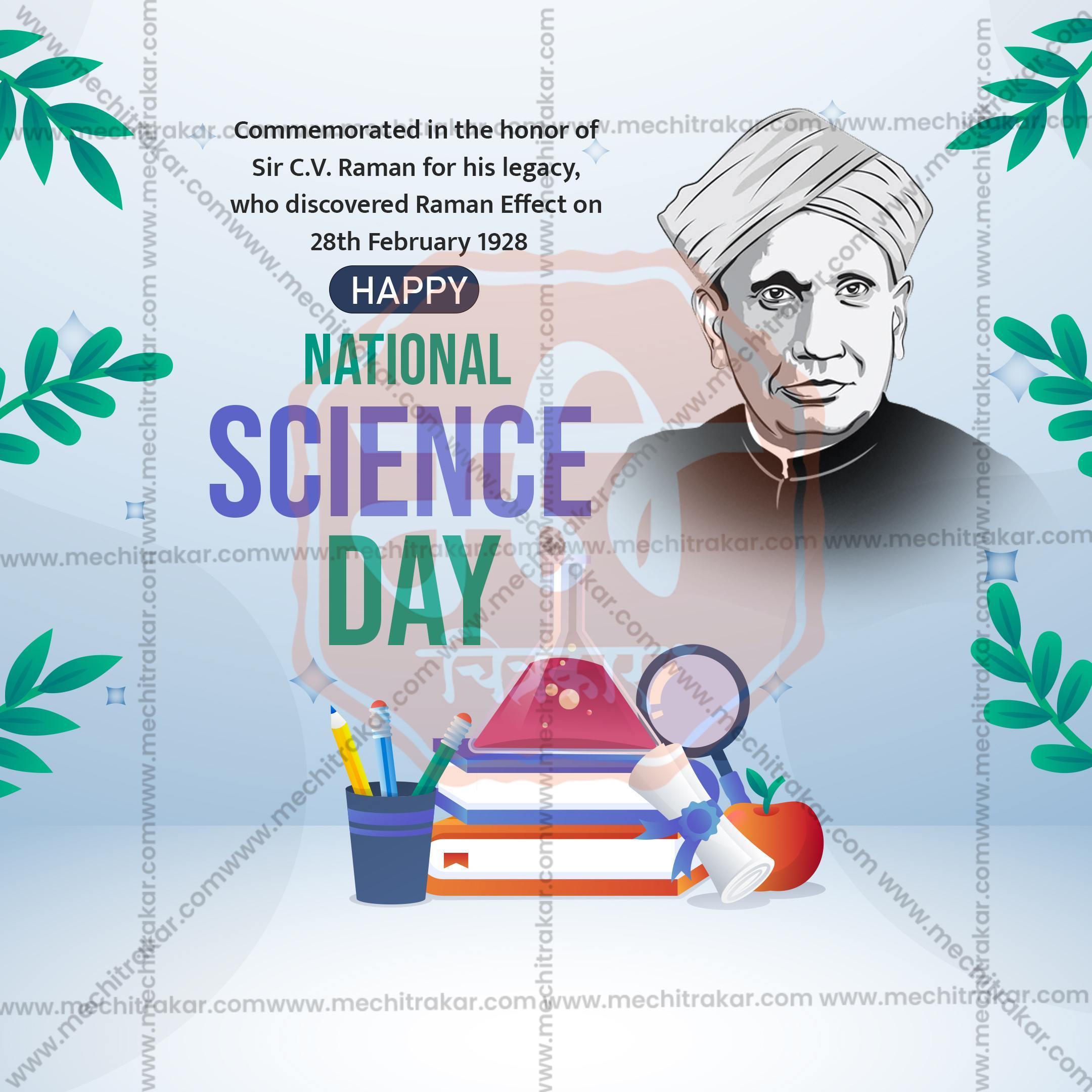 National Science Day Social Media Template | English PSD | Me Chitrakar 0225-4