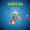 National Science Day Social Media Template | English PSD | Me Chitrakar 0225-5
