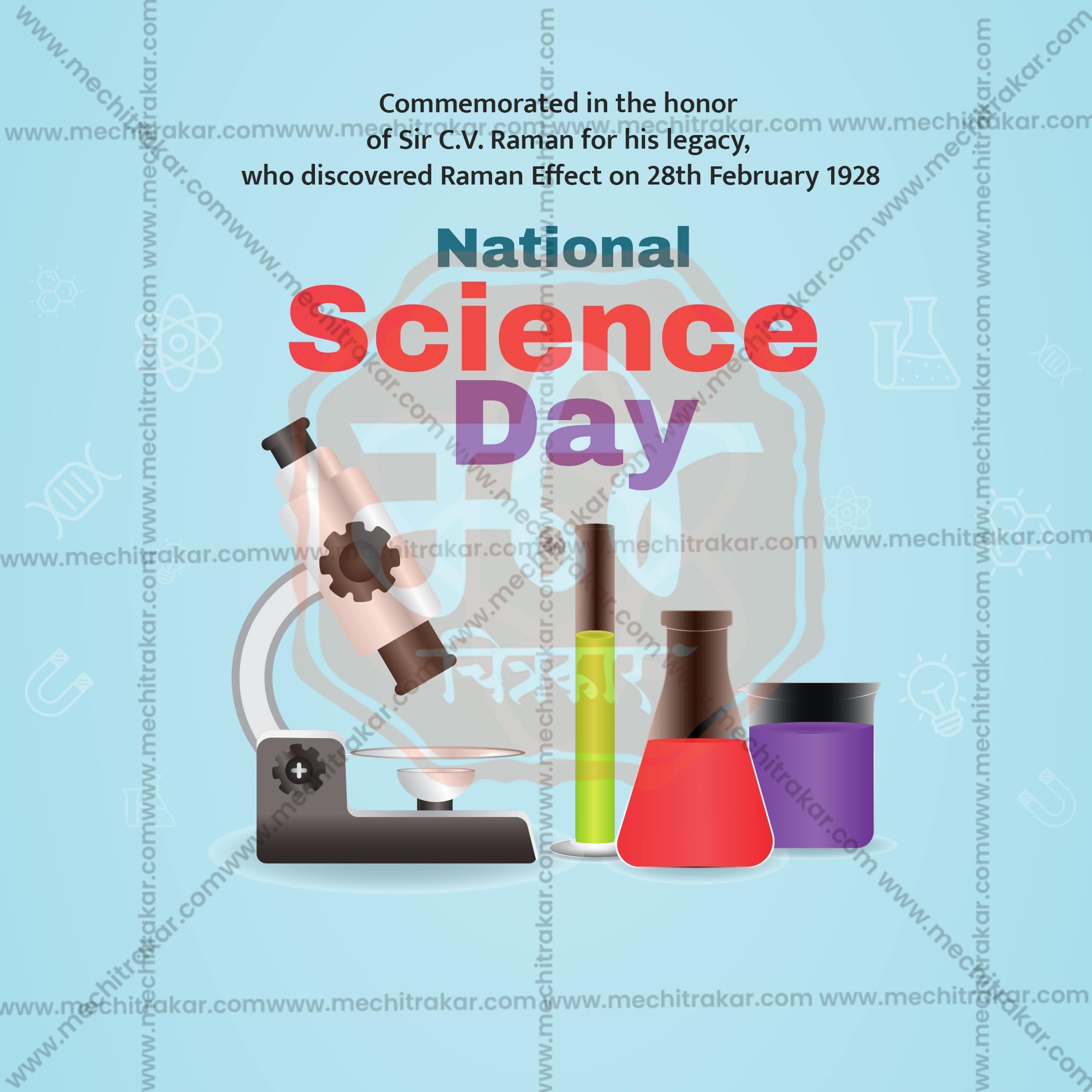 National Science Day Social Media Template | English PSD | Me Chitrakar 0225-6