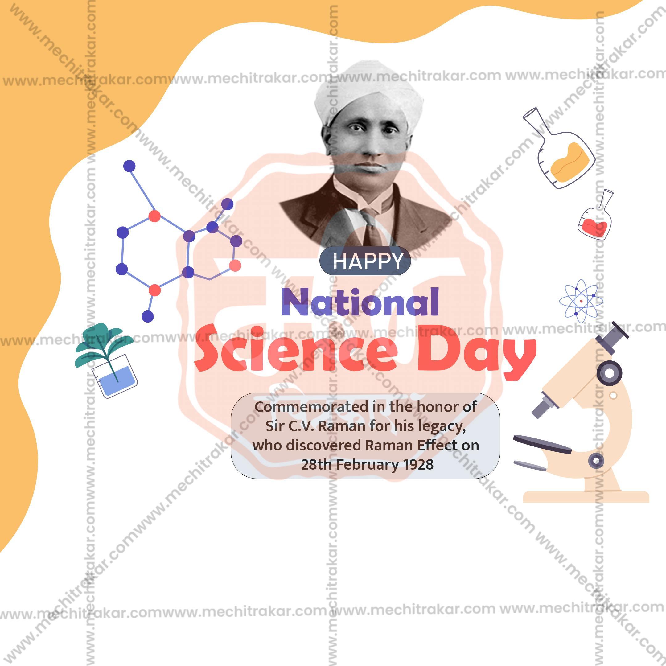 National Science Day Social Media Template | English PSD | Me Chitrakar 0225-9