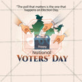 High-Quality National Voters' Day editable Social Media Post in Marathi, Hindi, and English - PSD and JPG by Me Chitrakar