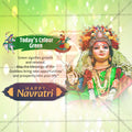 Green Color | Navratri 9 Colors Social Media Template | English PSD | Me Chitrakar 1024-5