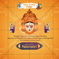 Orange Color | Navratri 9 Colors Social Media Template | English PSD | Me Chitrakar 1024-7