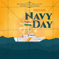 Professional Navy Day Template Design for Social Media in Marathi, Hindi, and English - PSD and JPG by Me Chitrakar