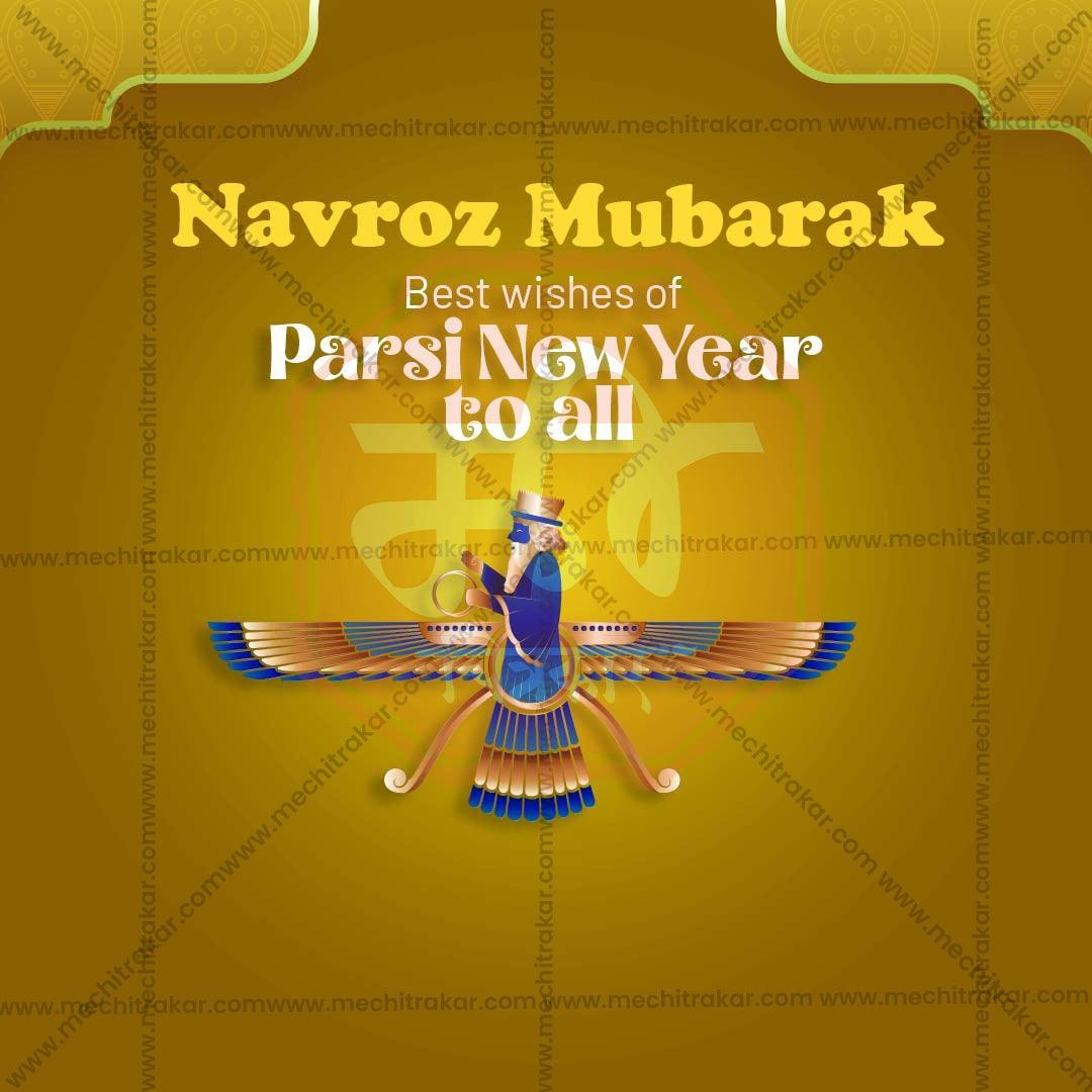 Attractive Farvardin Festival Banner in Marathi, Hindi, and English - PSD  by Me Chitrakar