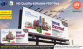 Modern Apartment Advertising Flex – 26x15 Ft Editable PSD Banner Featuring Kitchen, Bedroom, and Exterior Showcase