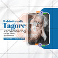 High-resolution Rabindranath Tagore Punyatithi PSD