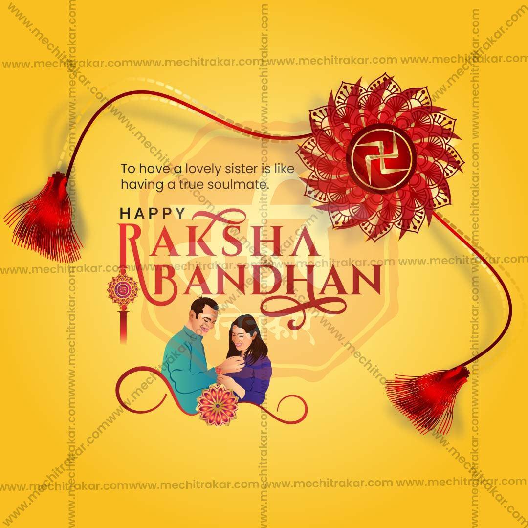 Professional Raksha Bandhan Template Design for Social Media in Marathi, Hindi, and English - PSD  by Me Chitrakar