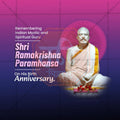 Shri Ramakrishna Paramhansa Jayanti Social Media Template | English PSD | Me Chitrakar 0225-6
