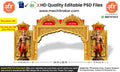 Ram Navami Themed Entry Arch Design | High-Quality Editable PSD File | Me Chitrakar
