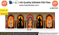 Ram Navami Backdrop Design – High-Quality Editable PSD File | Me Chitrakar