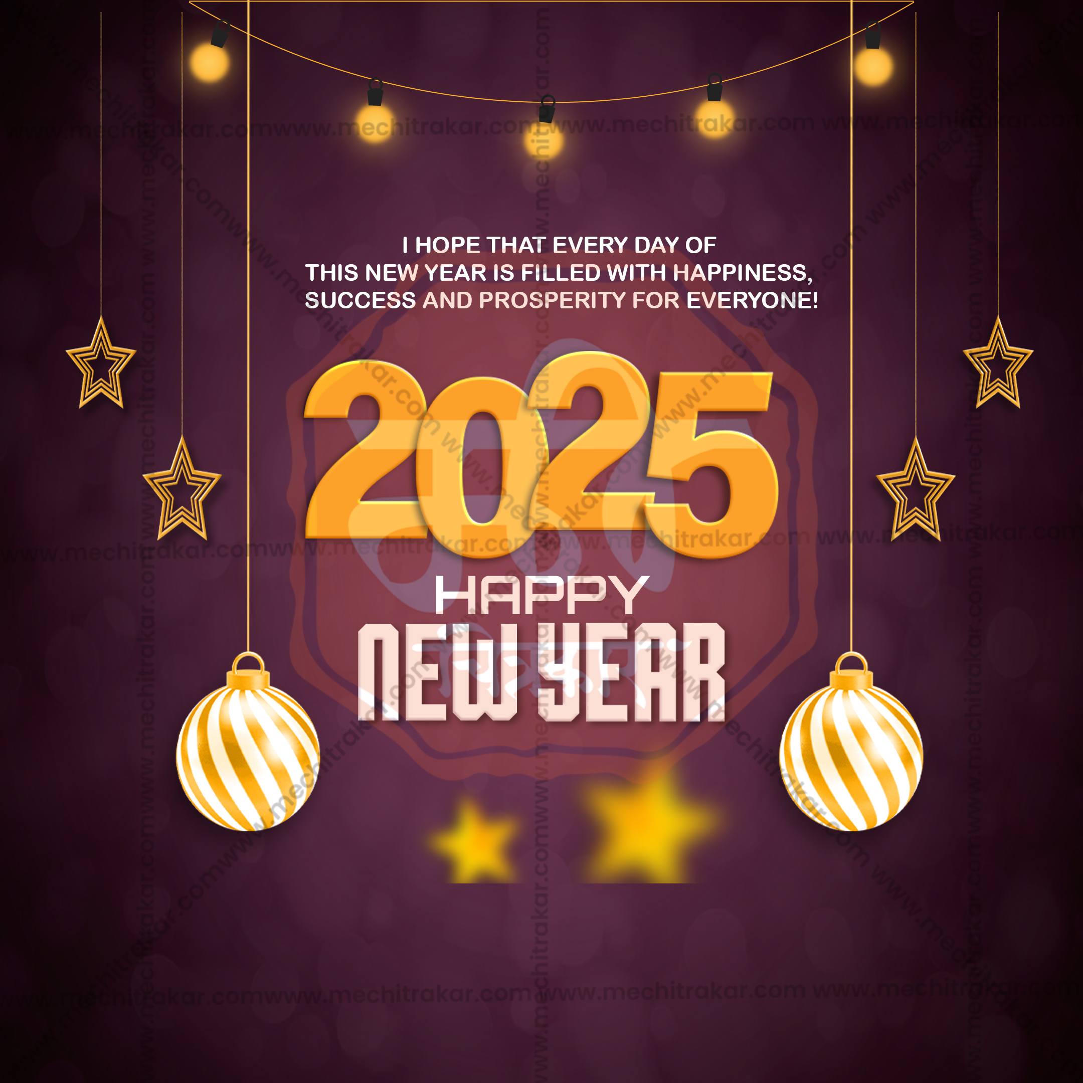 Happy New Year social media PSD template by Me Chitrakar.