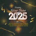 Minimalist New Year Instagram story design template.