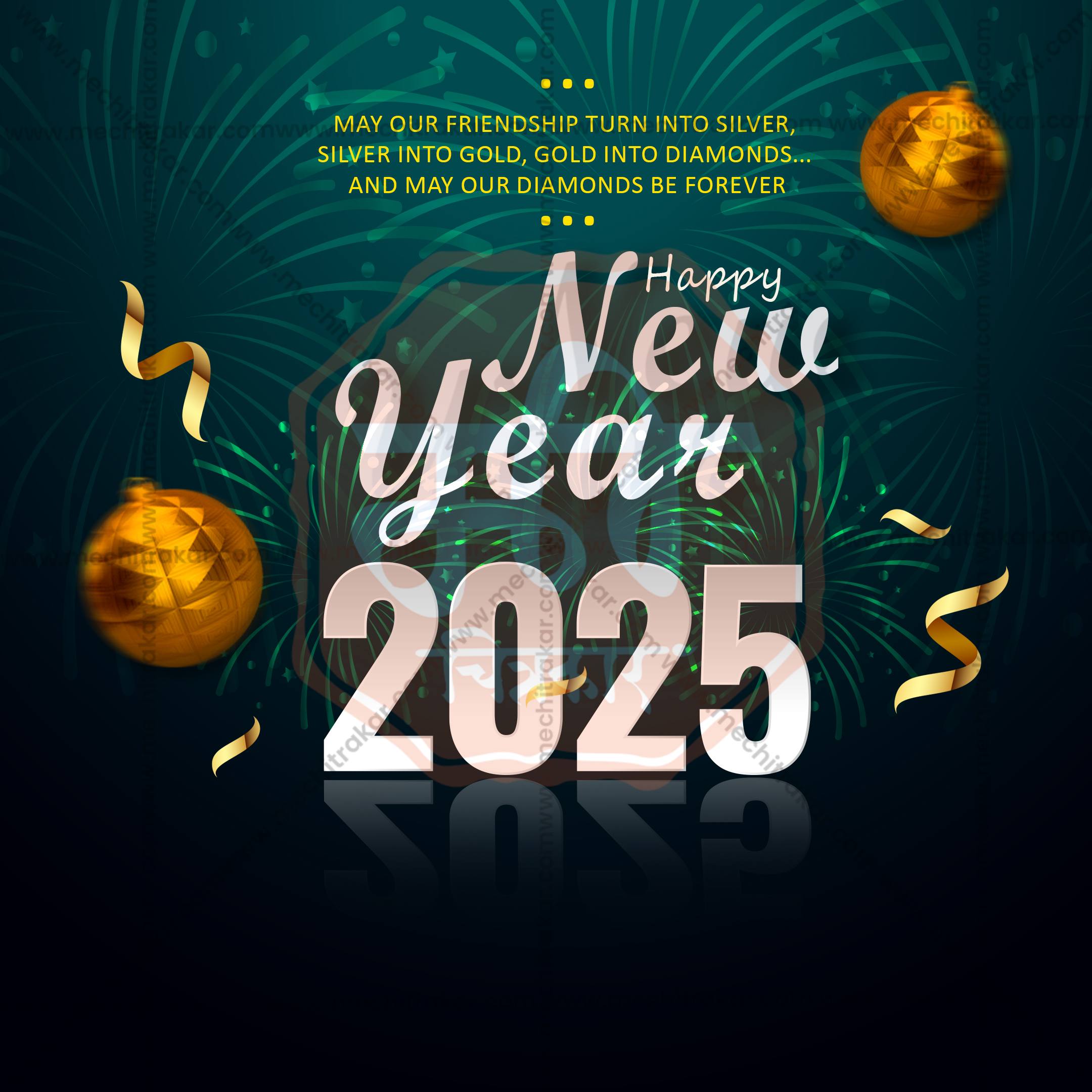 Layered PSD for Happy New Year WhatsApp status.