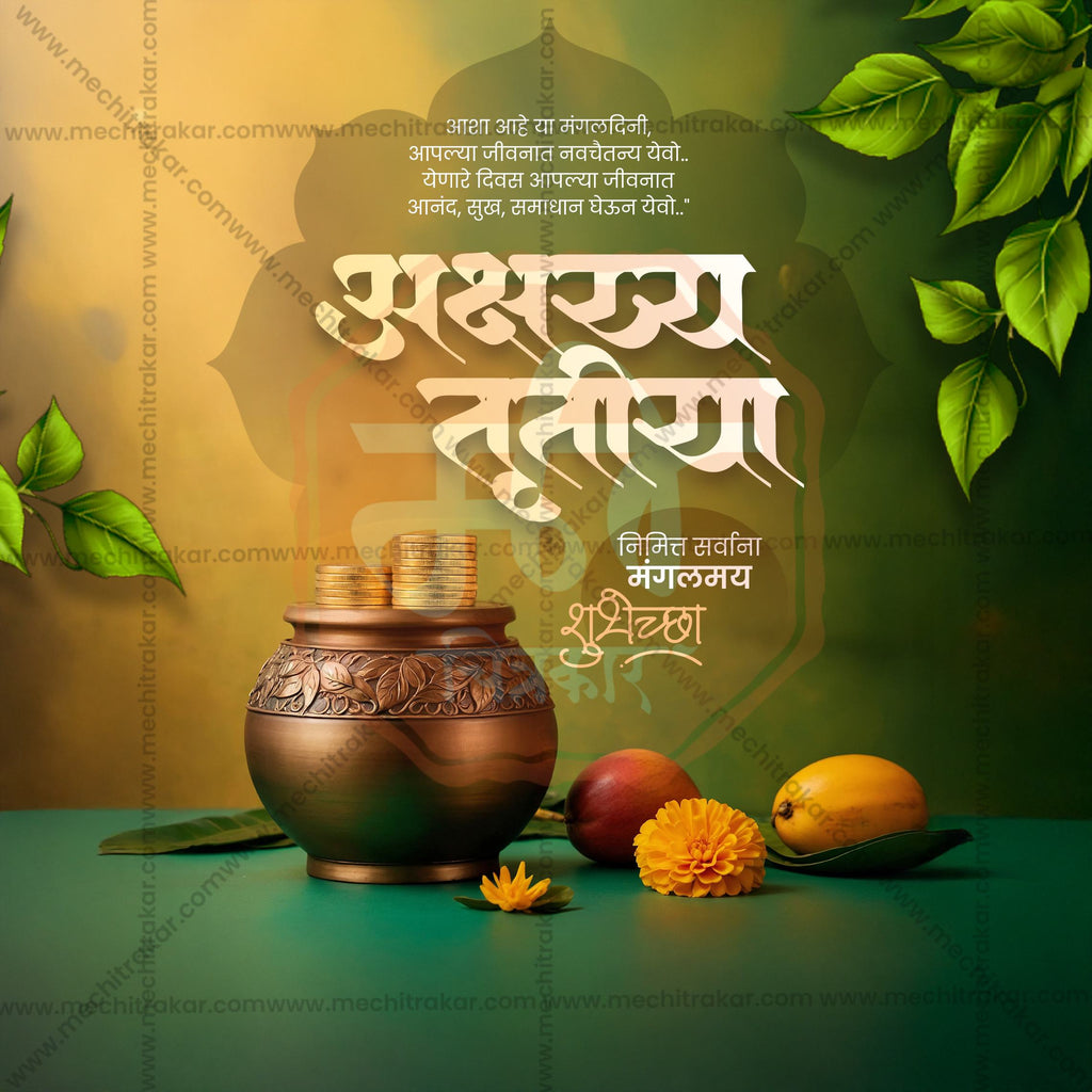 Akshay Tritiya | 30 Social Media Design Templates in Marathi | Editable PSD for Designers | By Me Chitrakar |  SMD2026/M/AKTR-Bundle No.1
