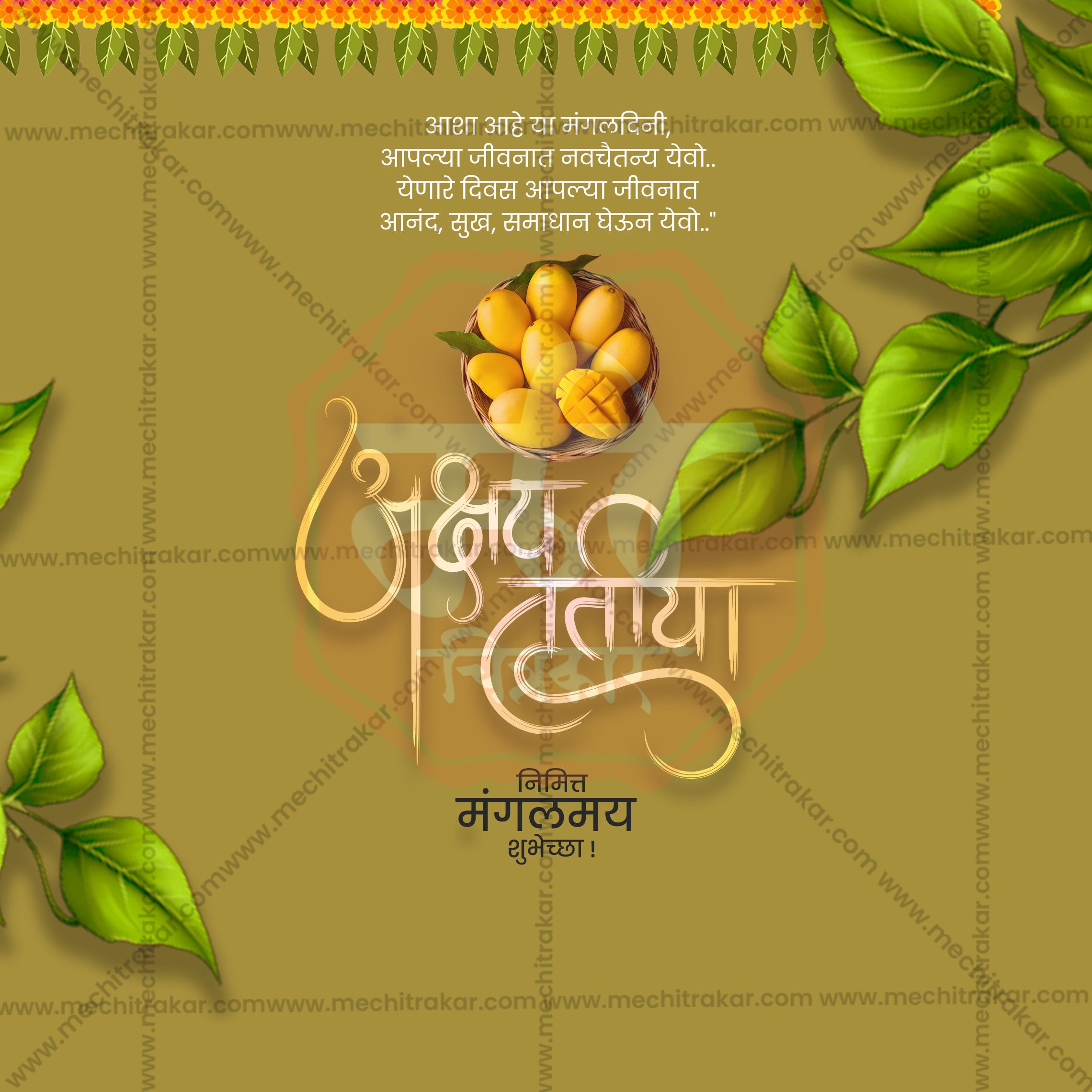 Akshay Tritiya | 30 Social Media Design Templates in Marathi | Editable PSD for Designers | By Me Chitrakar |  SMD2026/M/AKTR-Bundle No.1