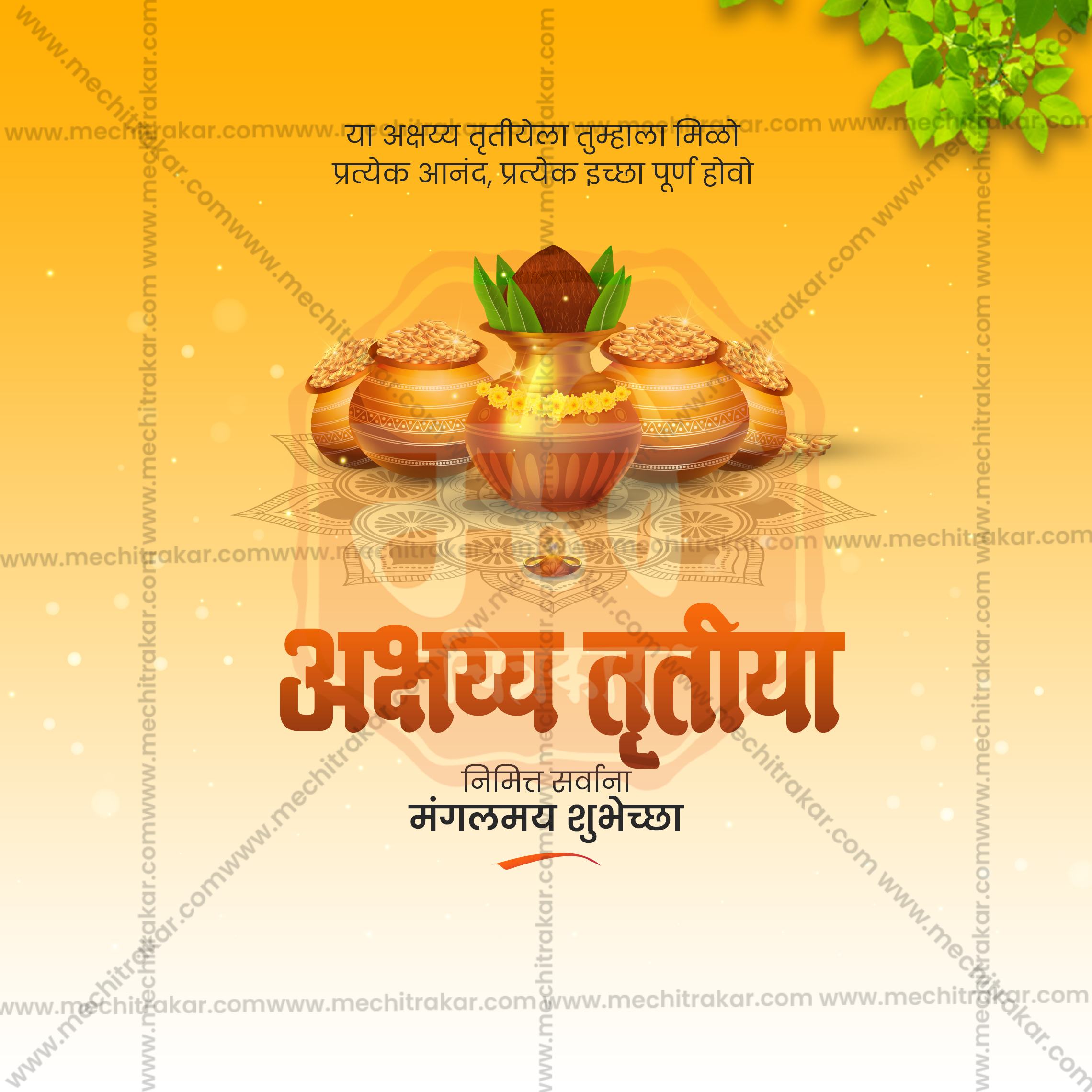 Akshay Tritiya | 30 Social Media Design Templates in Marathi | Editable PSD for Designers | By Me Chitrakar |  SMD2026/M/AKTR-Bundle No.1