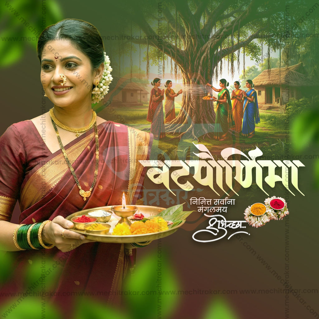 Vatapornima| 30 Social Media Design Templates in Marathi | Editable PSD for Designers | By Me Chitrakar |  SMD2026/M/VTPU-Bundle No.1
