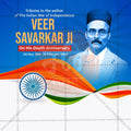 Swatantryaveer Vinayak Damodar Savarkar Punyatithi Social Media Template | English PSD | Me Chitrakar 0225-10