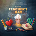 High-Quality Teachers Day Festival Social Media Post in Marathi, Hindi, and English - PSD  by Me Chitrakar