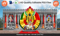 Shree Ambabai Theme Kamaan and Arch Backdrop pandal Design - High-Quality Editable PSD File for Cultural Celebrations - Mechitrakar